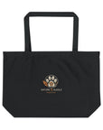 Drift and Let Drift: Large Organic Tote (Black)