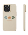 Simple Paws: Biodegradable iPhone Case