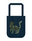 Purrfect: Organic Market Tote (Navy)