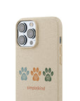 Simple Paws: Biodegradable iPhone Case