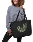 Drift and Let Drift: Large Organic Tote (Black)