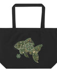 Fishionista: Large Organic Tote (Black)