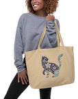 Purrfect: Large Organic Tote (Natural)