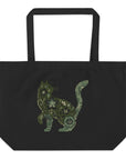 Purrfect: Large Organic Tote (Black)