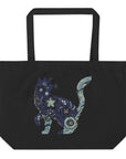 Purrfect: Large Organic Tote (Black)