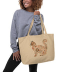 Catflix & Chill: Large Organic Tote (Natural)