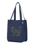 Catflix & Chill: Organic Market Tote (Navy)