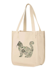 Catflix & Chill: Organic Market Tote (Natural)