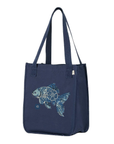Fishionista: Organic Market Tote (Navy)