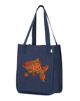 Fishionista: Organic Market Tote (Navy)