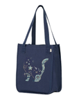 Purrfect: Organic Market Tote (Navy)