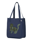 Purrfect: Organic Market Tote (Navy)
