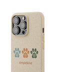 Simple Paws: Biodegradable iPhone Case