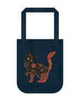 Purrfect: Organic Market Tote (Navy)