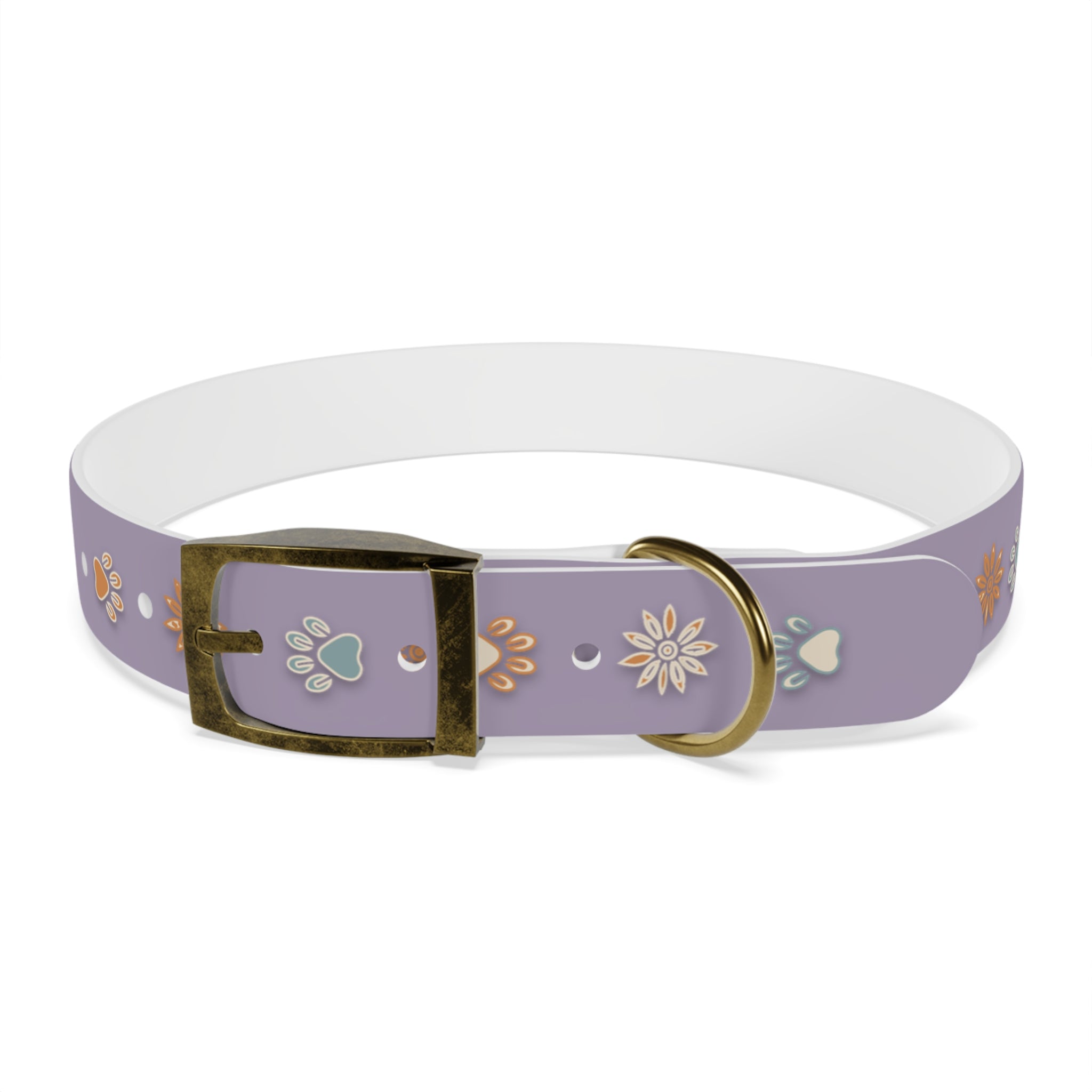 Designer Dog Collar – Wildbloom Walk, Lilac | Nature & Nuzzle