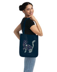 Purrfect: Organic Market Tote (Navy)