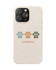 Simple Paws: Biodegradable iPhone Case