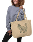 Catflix & Chill: Large Organic Tote