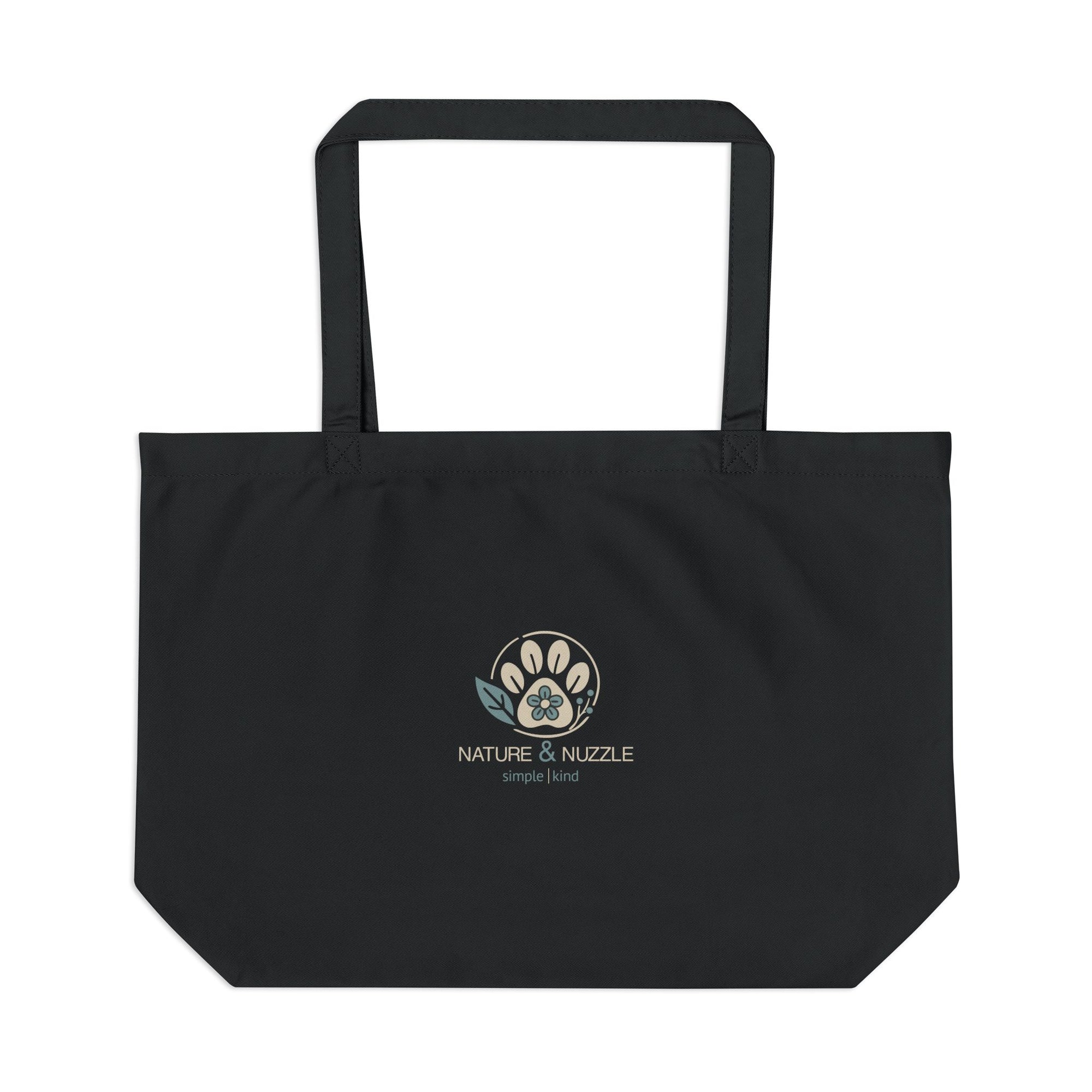 Drift and Let Drift: Large Organic Tote (Black)