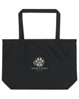 Drift and Let Drift: Large Organic Tote (Black)