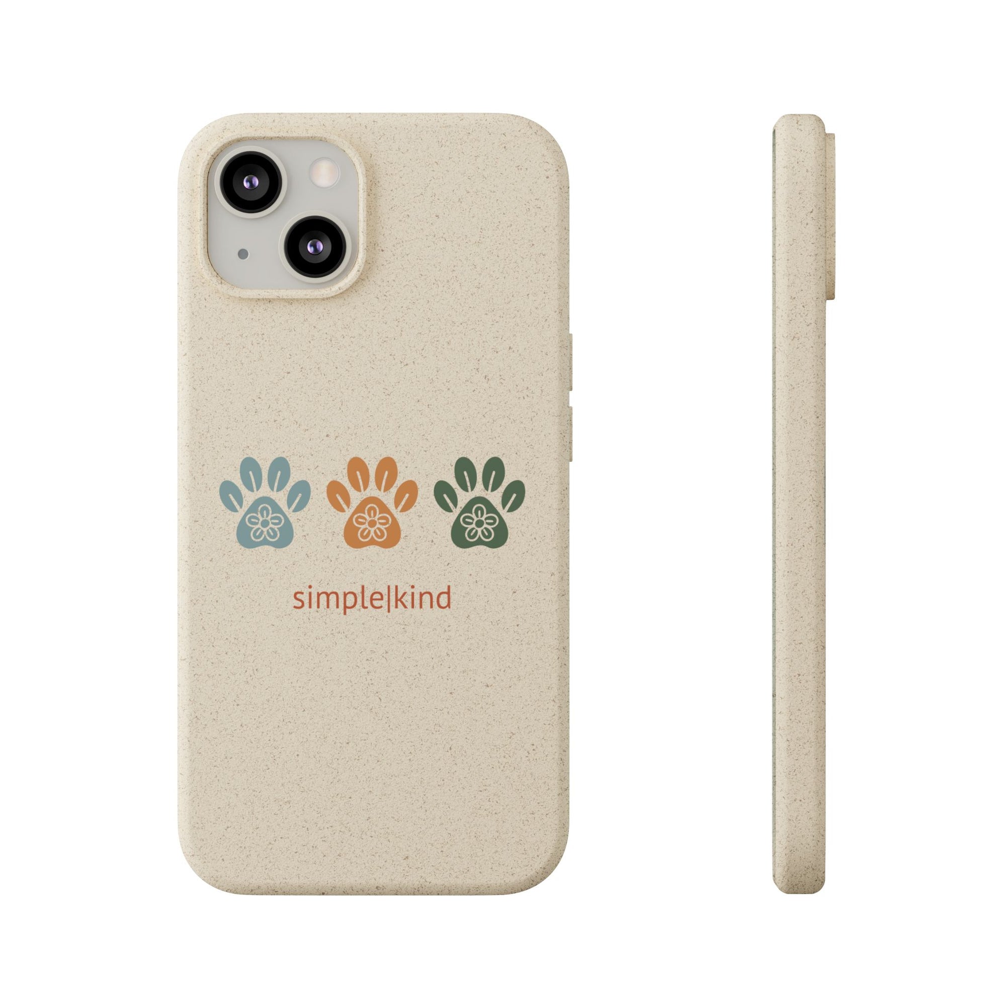 Simple Paws: Biodegradable iPhone Case