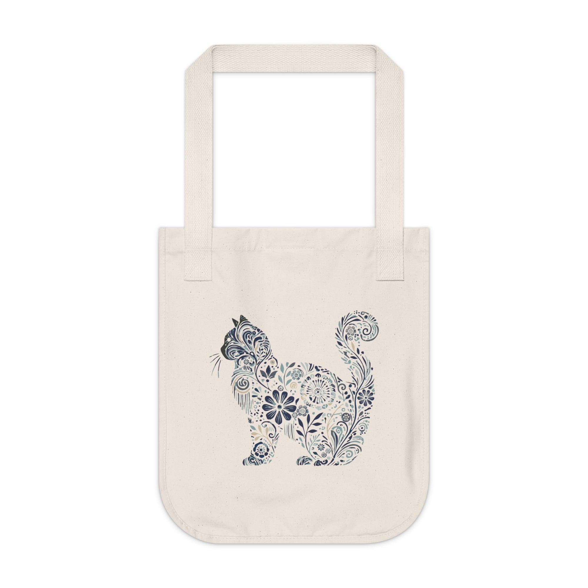 Catflix &amp; Chill: Organic Market Tote (Natural)