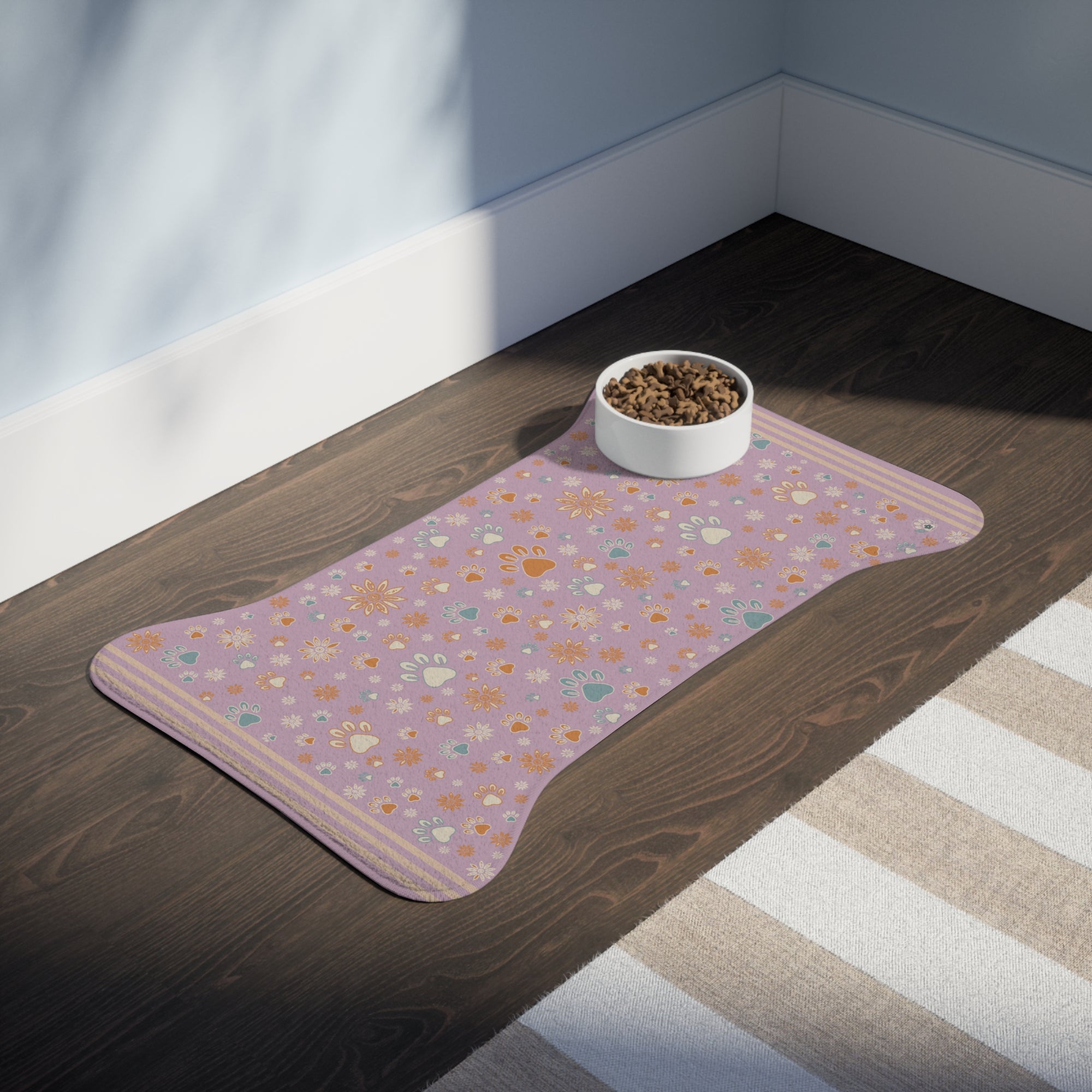 Wildbloom Walk: Fish / Bone Pet Feeding (or napping) Mat