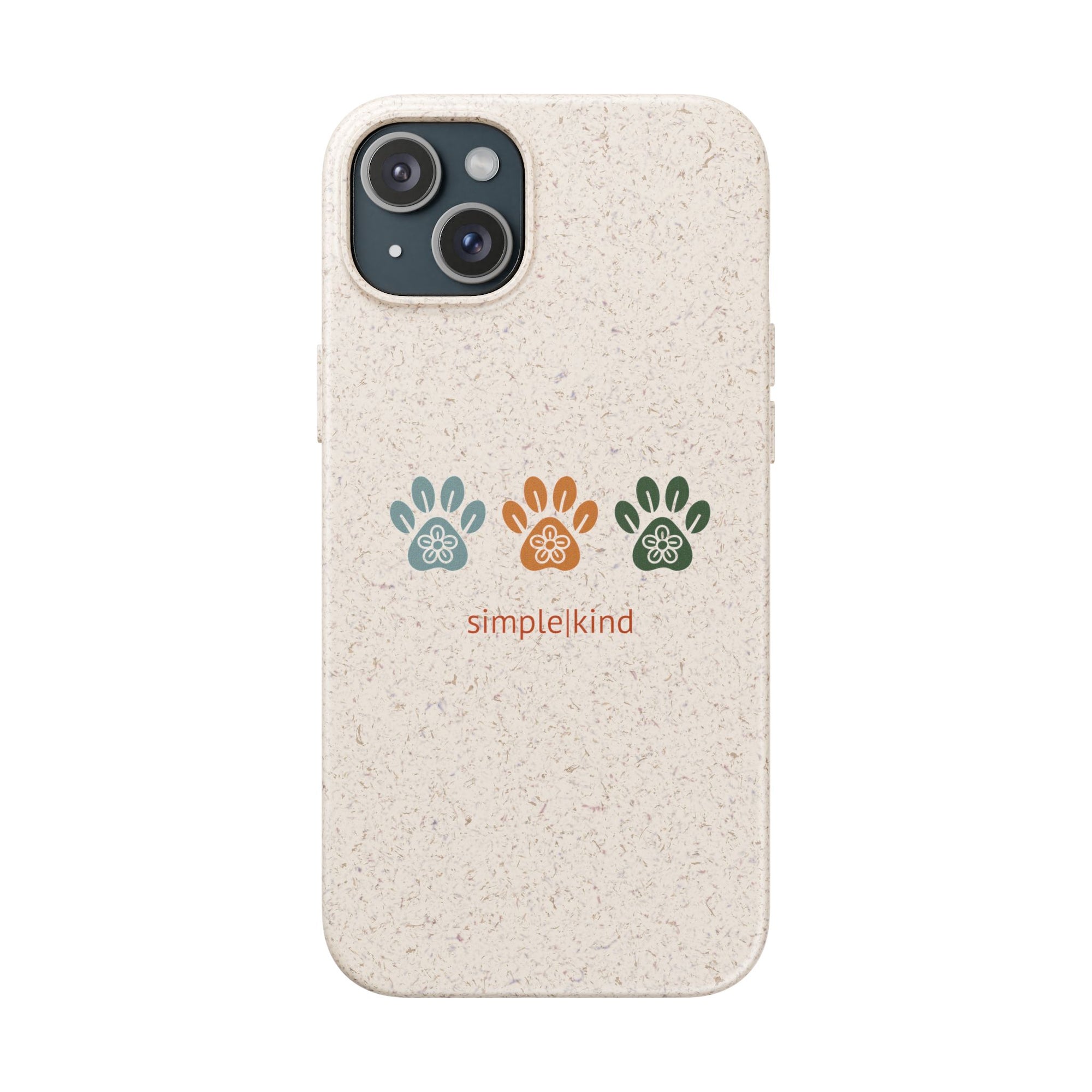 Simple Paws: Biodegradable iPhone Case