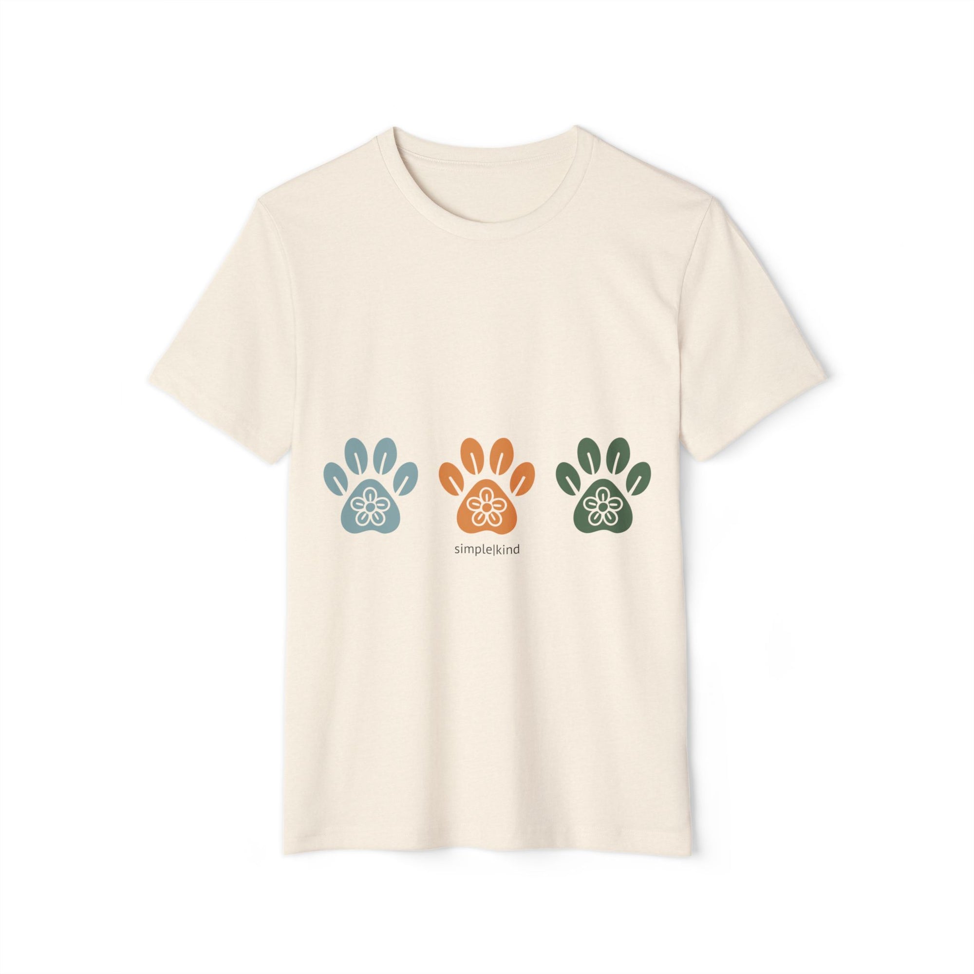Simple Paws: Organic+Recycled Unisex Eco-Tee