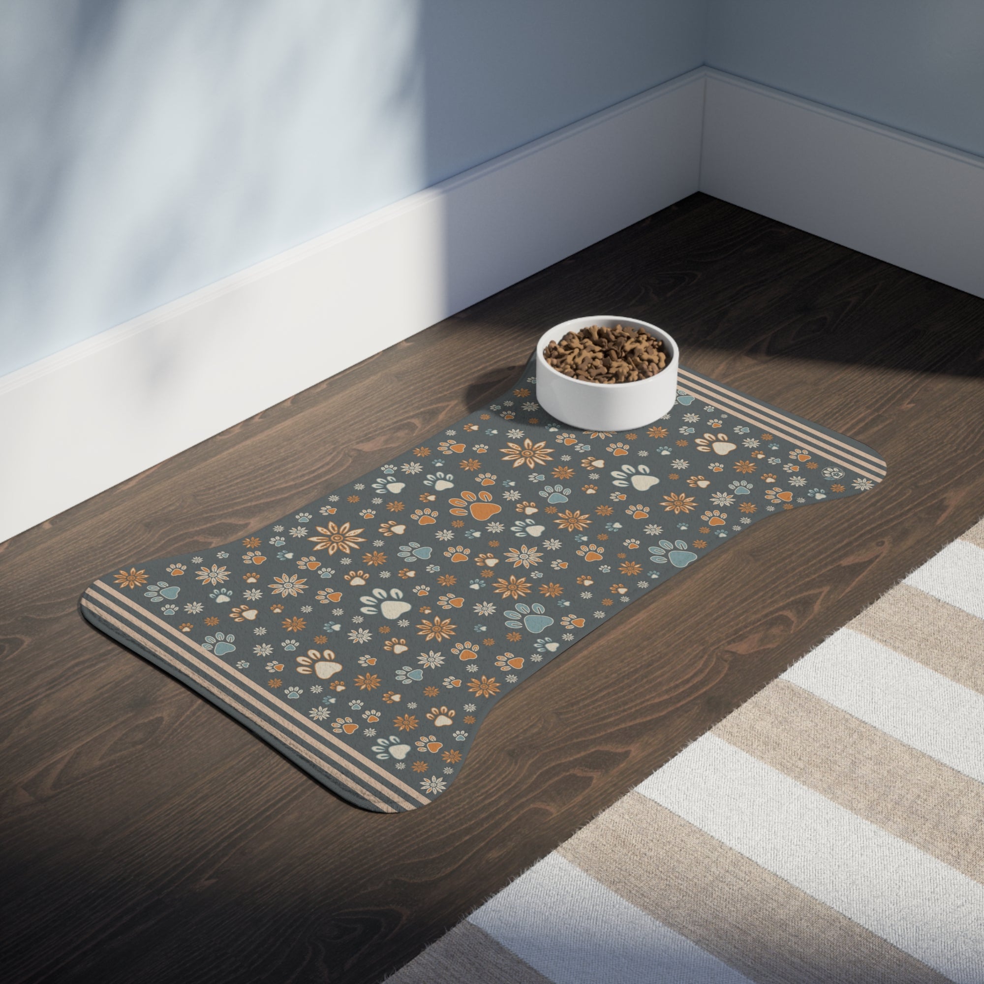 Wildbloom Walk: Fish / Bone Pet Feeding (or napping) Mat