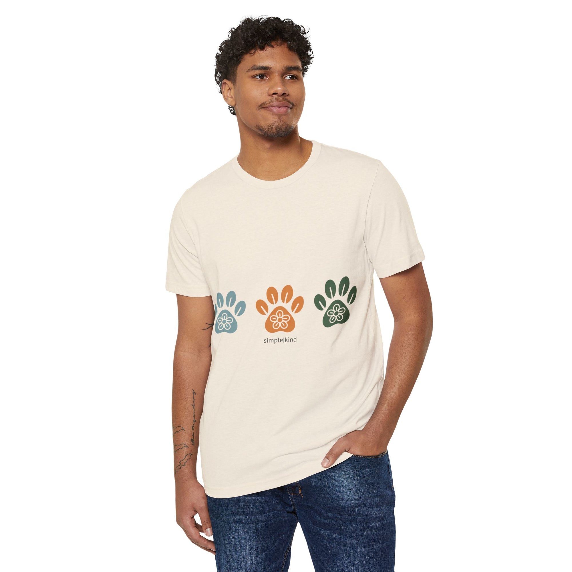 Simple Paws: Organic+Recycled Unisex Eco-Tee
