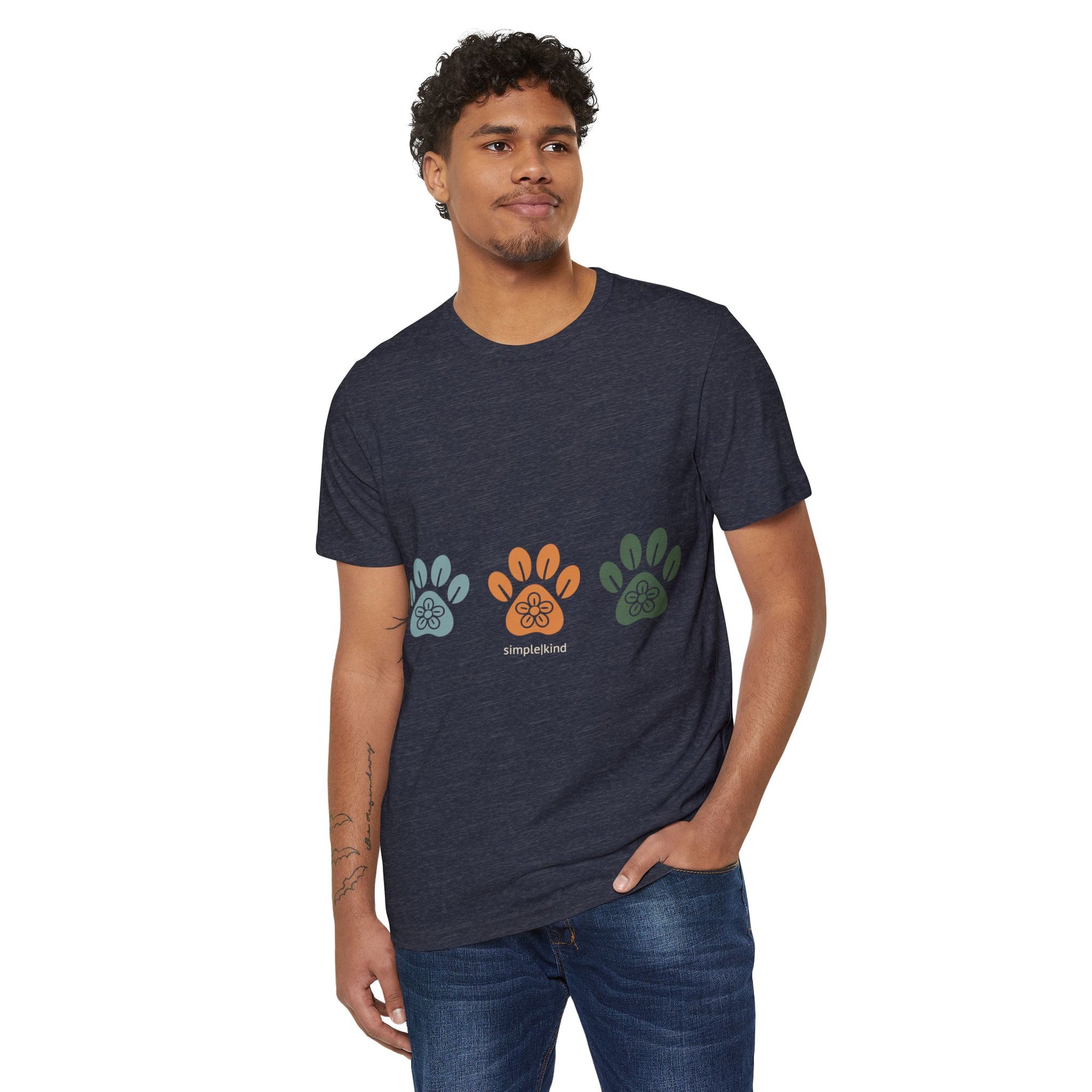 Simple Paws: Organic+Recycled Unisex Eco-Tee