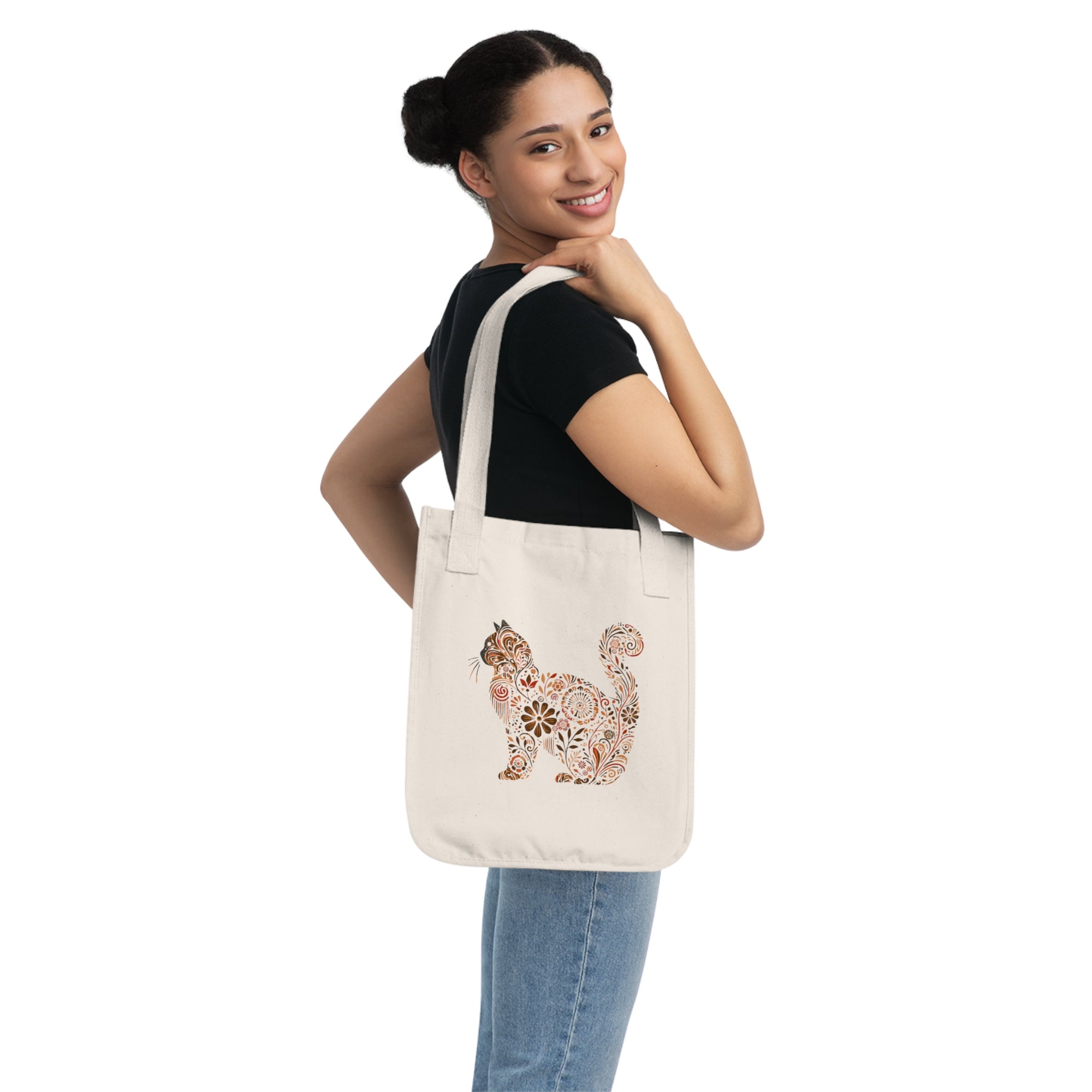 Catflix &amp; Chill: Organic Market Tote (Natural)