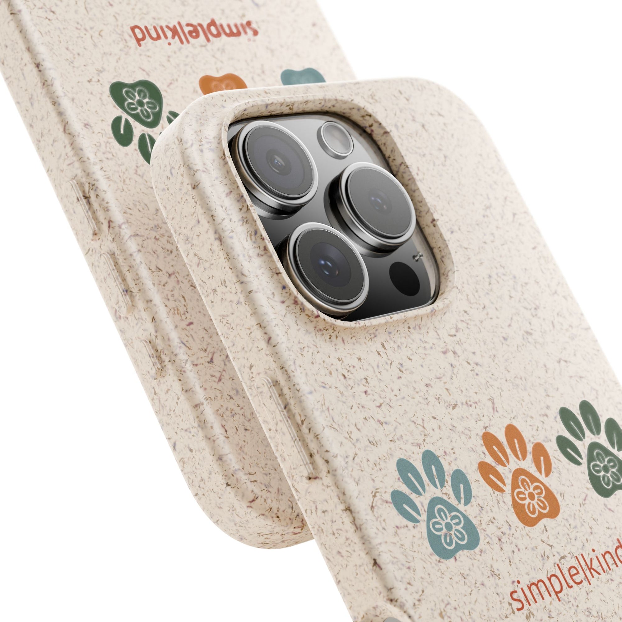 Simple Paws: Biodegradable iPhone Case
