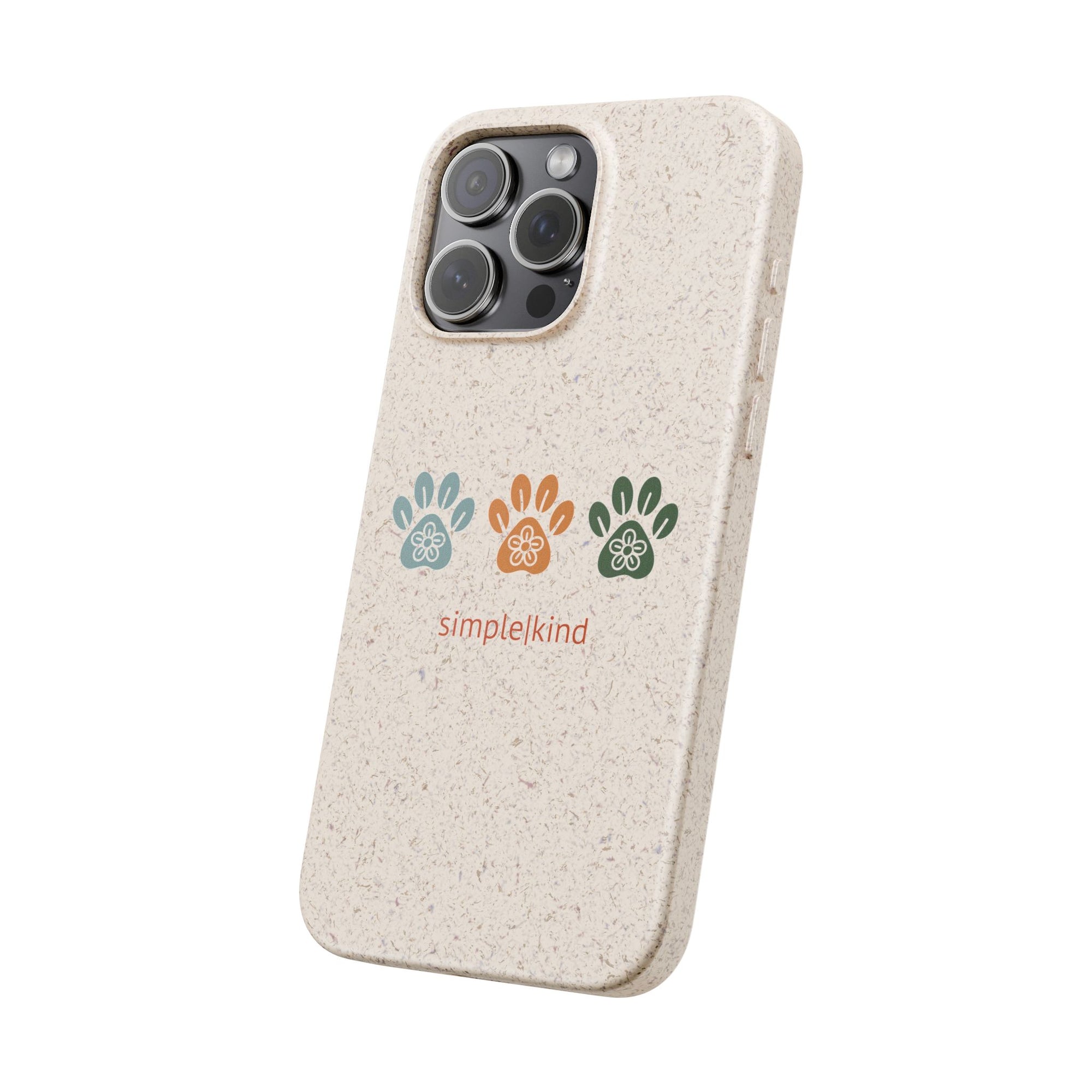 Simple Paws: Biodegradable iPhone Case