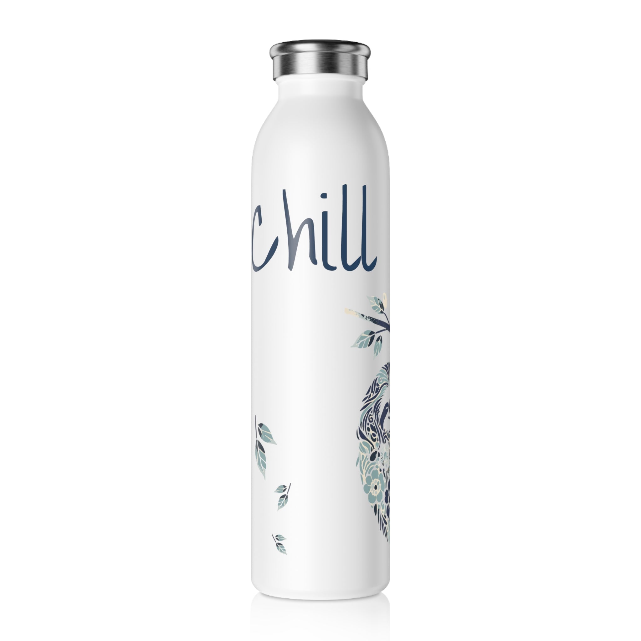 Nature & Nuzzle | Stainless Steel Slim Water Bottle -- Printed in the ...