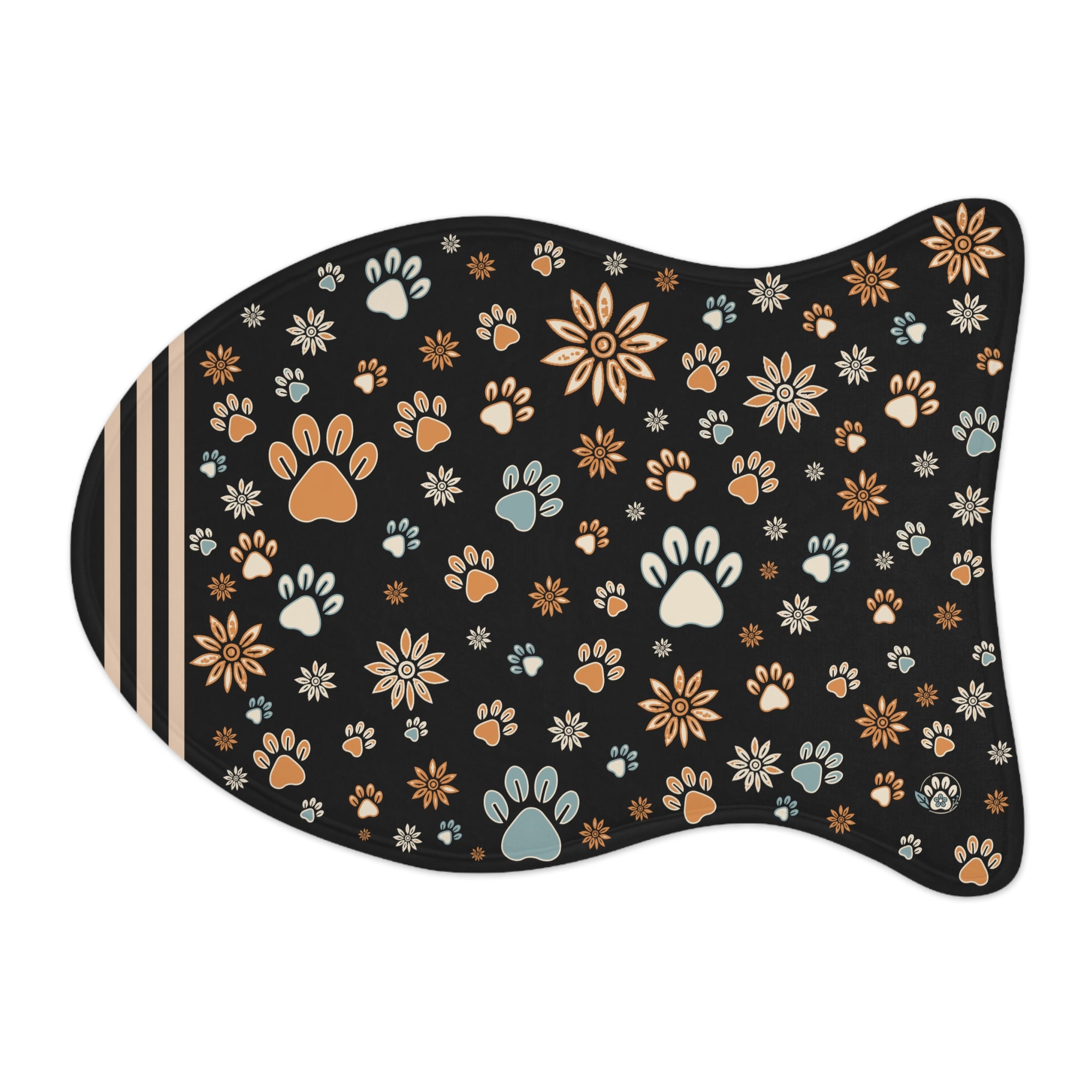 Wildbloom Walk: Fish / Bone Pet Feeding (or napping) Mat