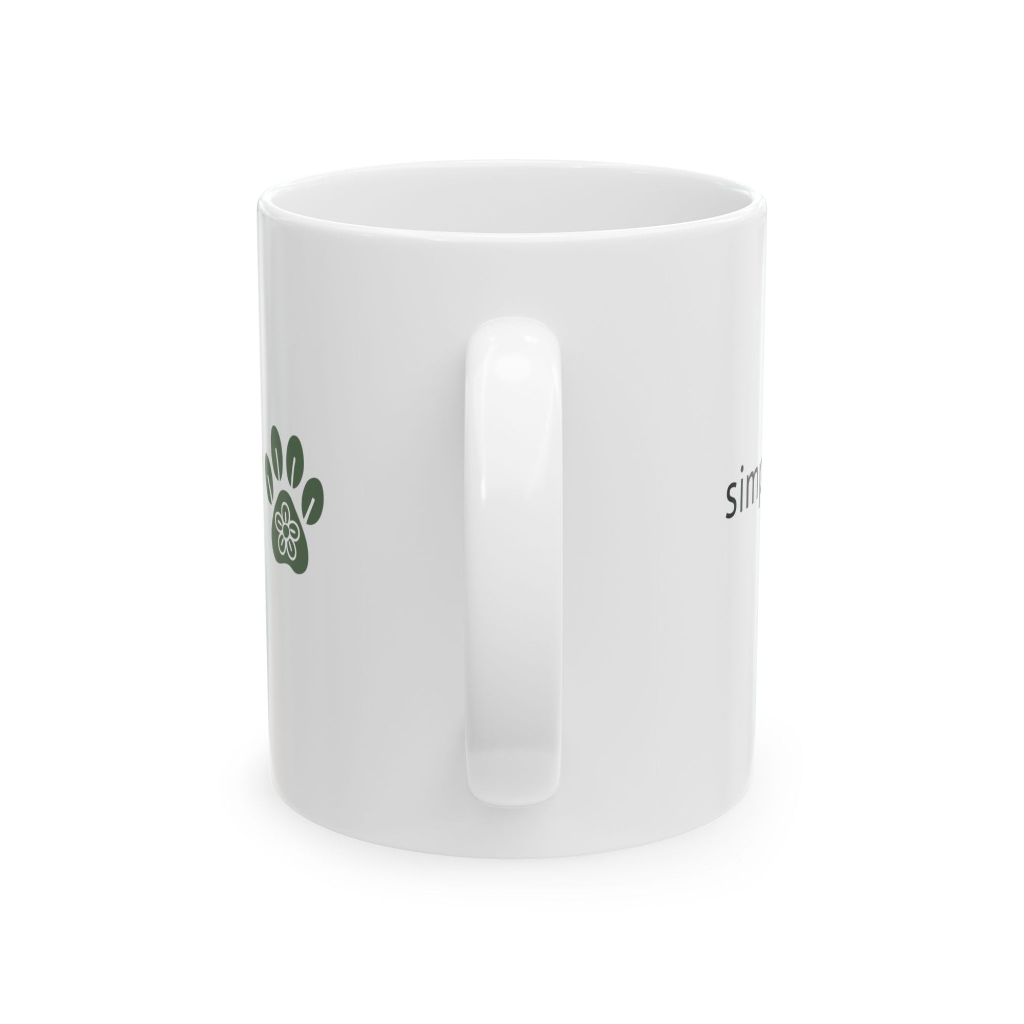 Simple Paws: Right-Handed Mug