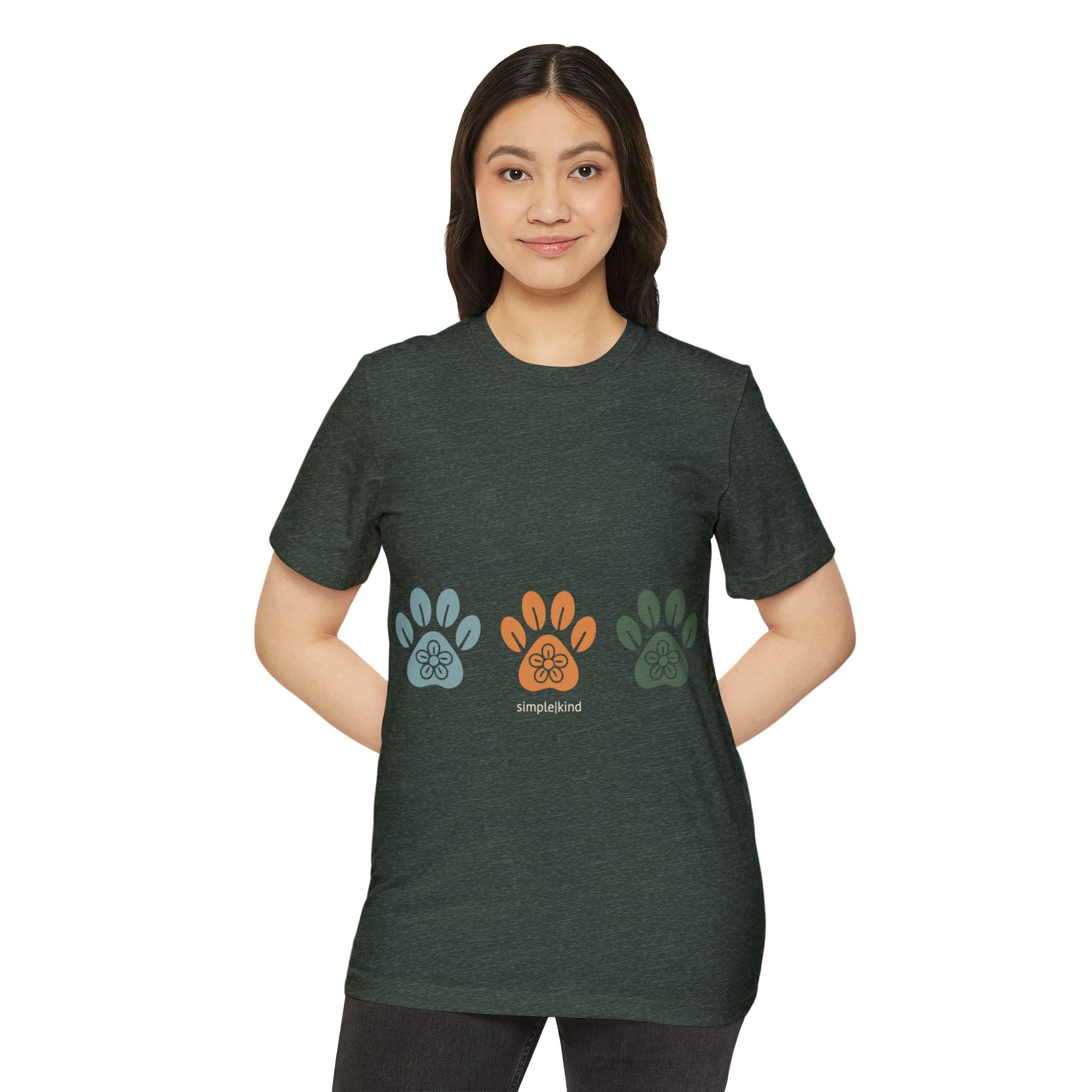Simple Paws: Organic+Recycled Unisex Eco-Tee