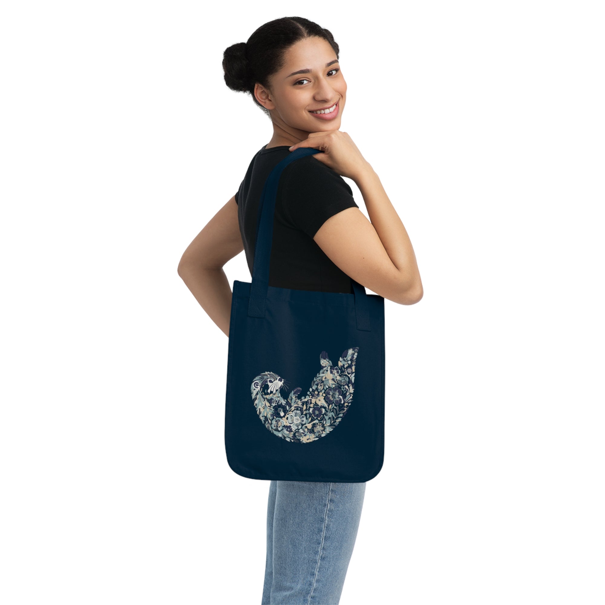 Drift and Let Drift: Organic Market Tote (Navy)