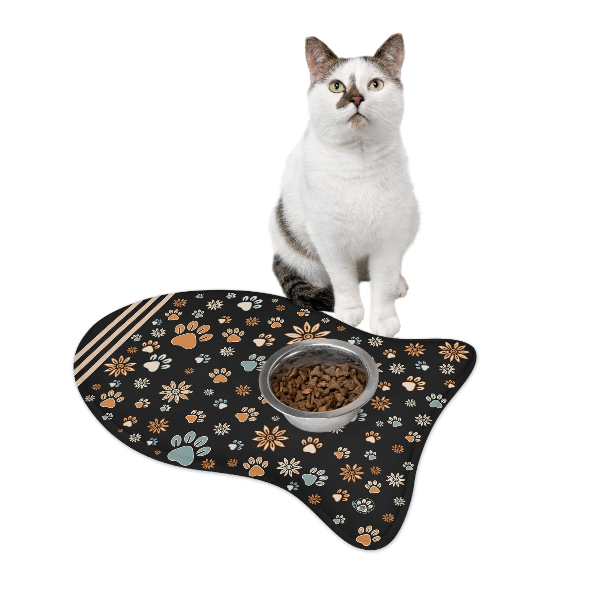 Wildbloom Walk: Fish / Bone Pet Feeding (or napping) Mat