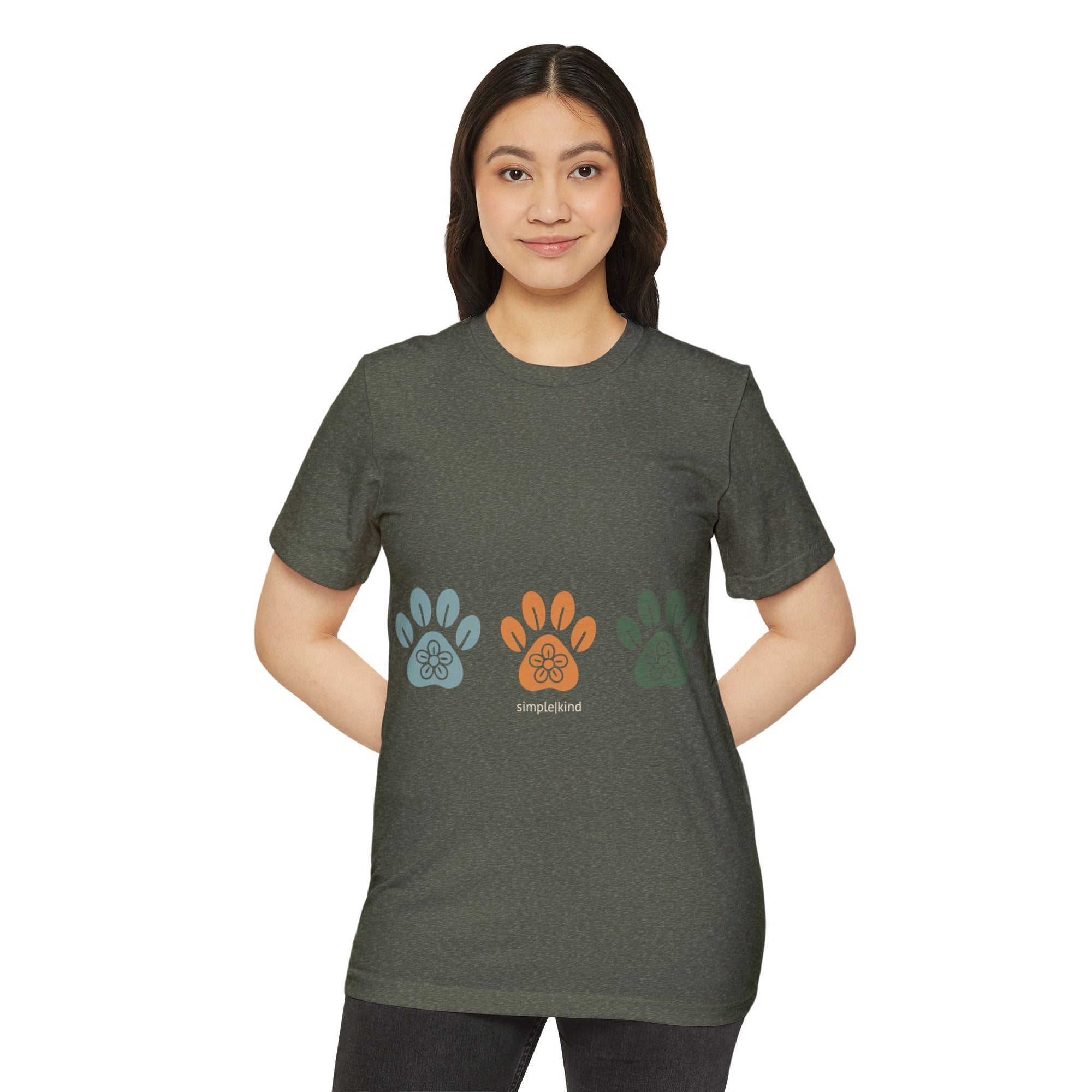 Simple Paws: Organic+Recycled Unisex Eco-Tee