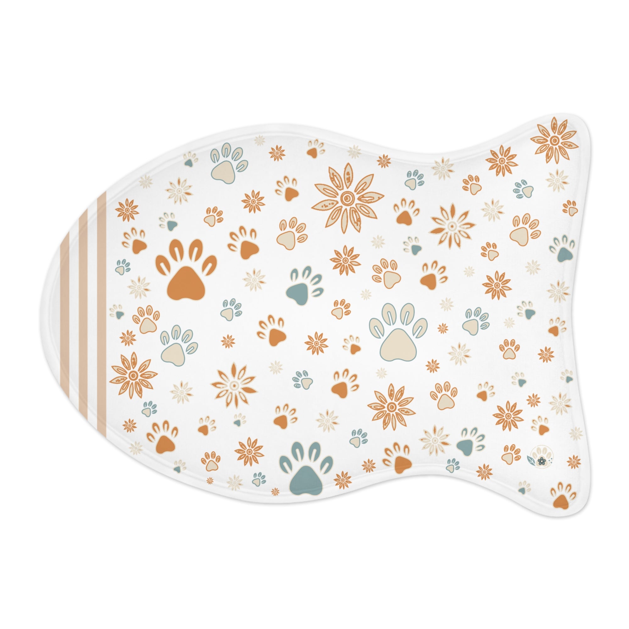 Wildbloom Walk: Fish / Bone Pet Feeding (or napping) Mat