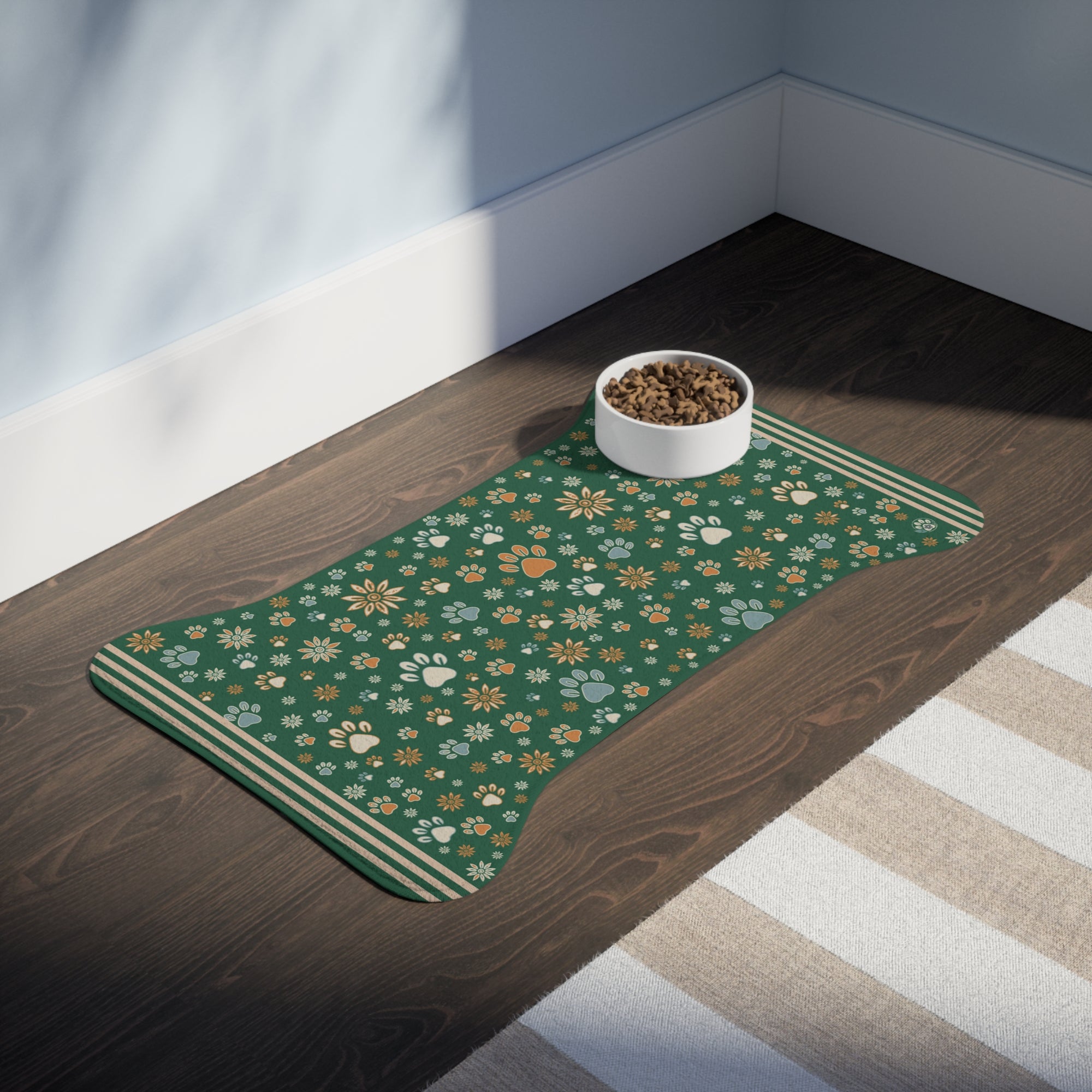 Wildbloom Walk: Fish / Bone Pet Feeding (or napping) Mat