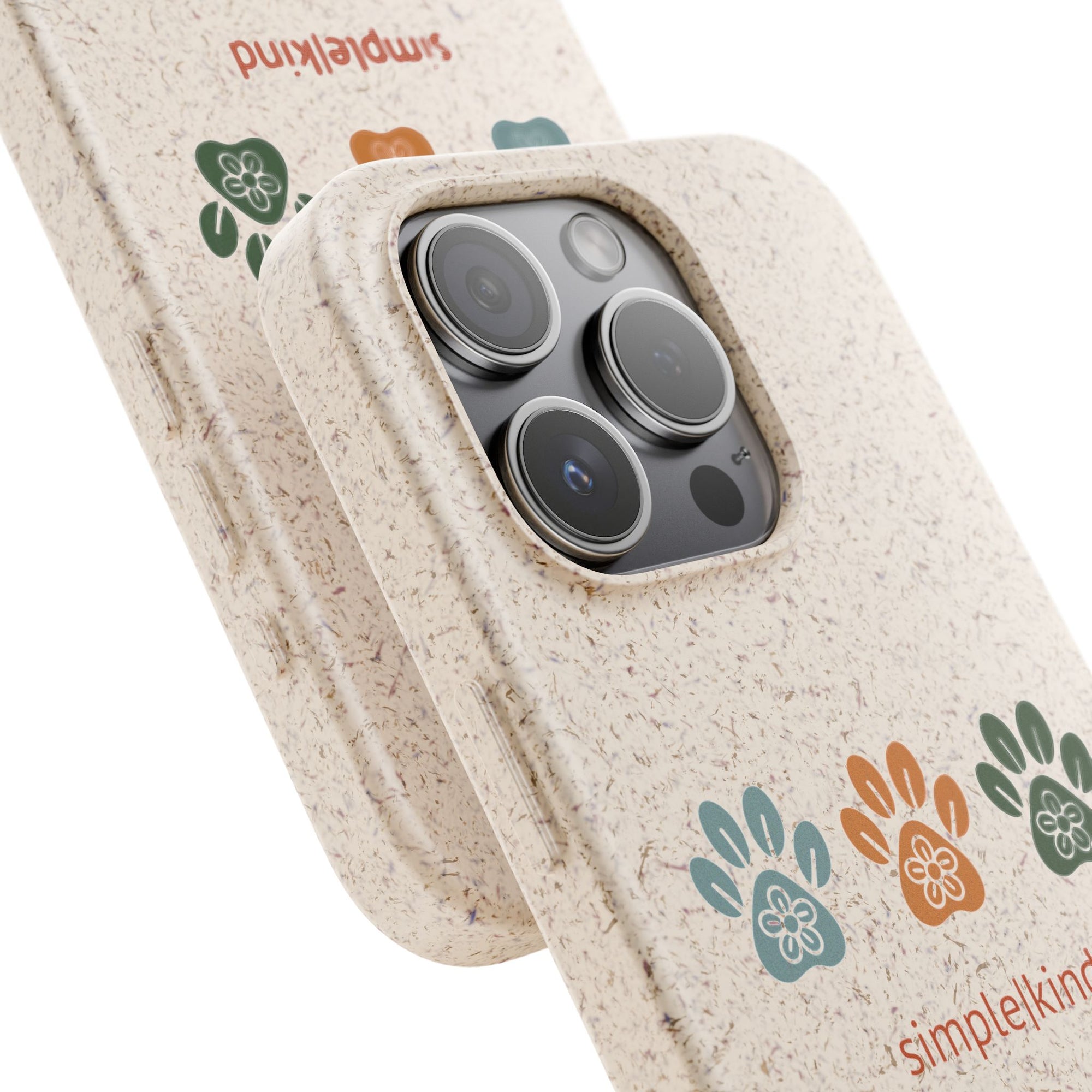 Simple Paws: Biodegradable iPhone Case