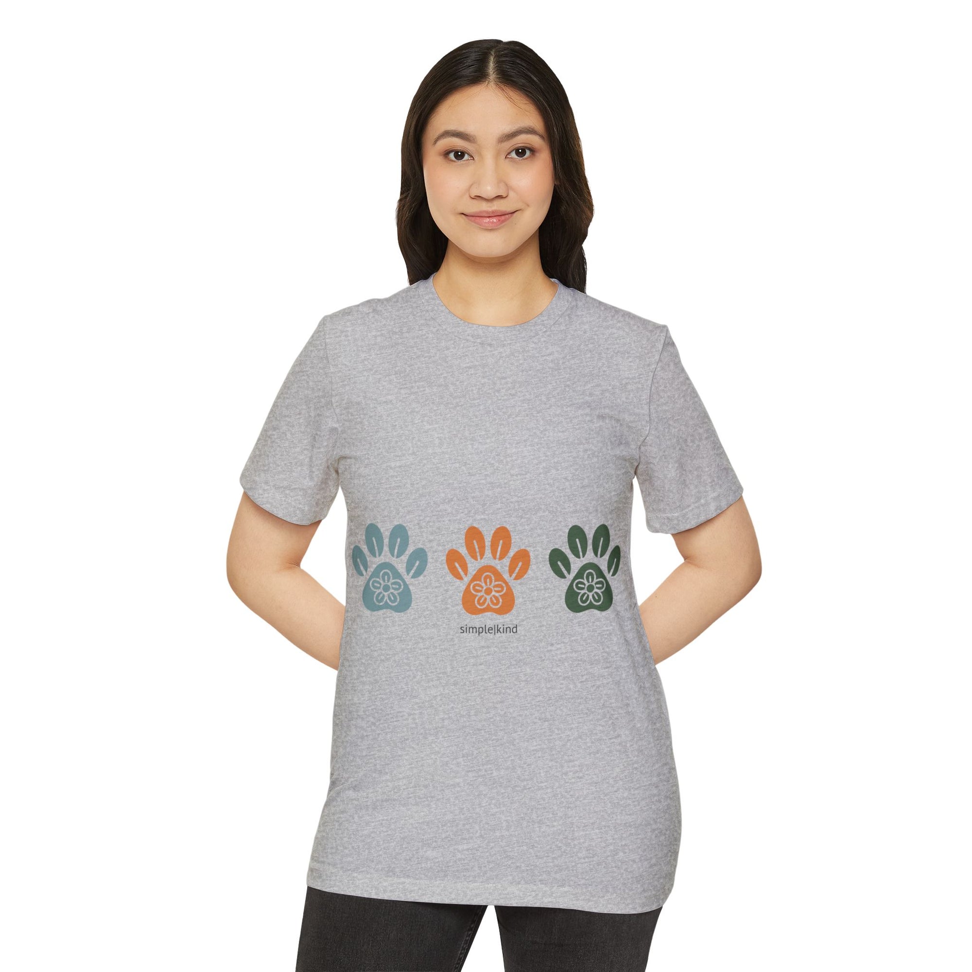 Simple Paws: Organic+Recycled Unisex Eco-Tee