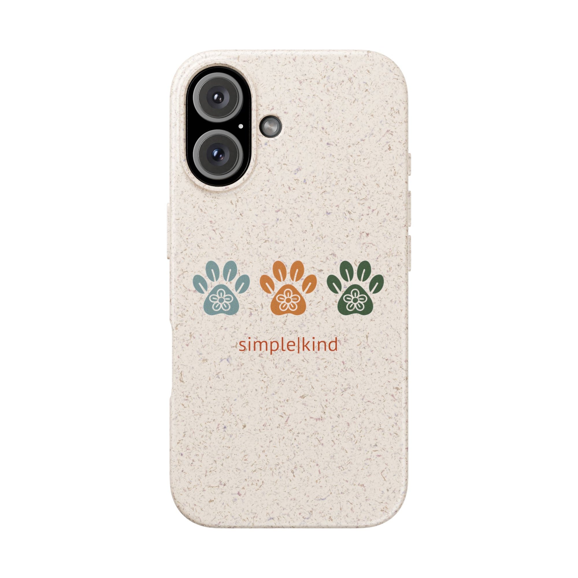 Simple Paws: Biodegradable iPhone Case
