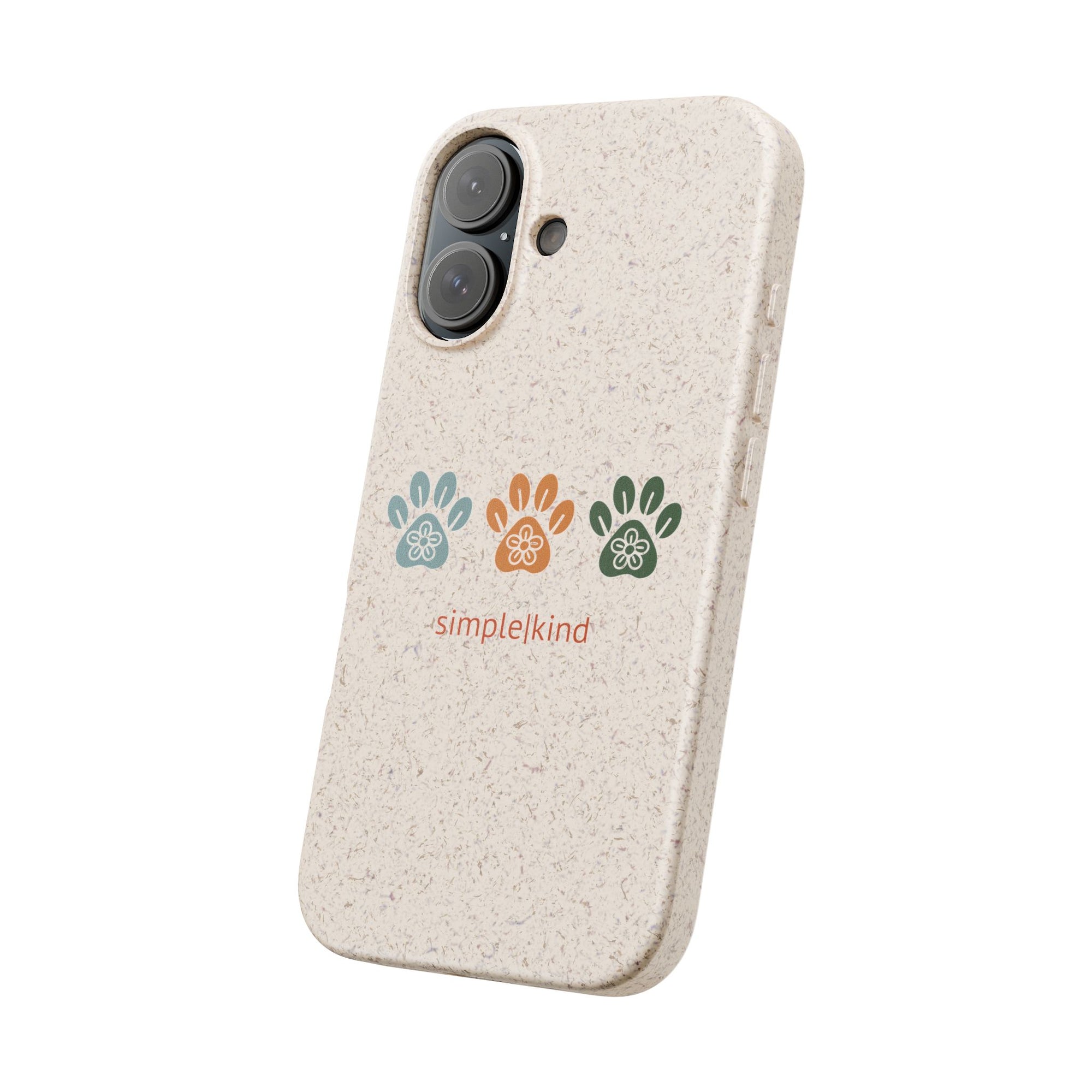 Simple Paws: Biodegradable iPhone Case