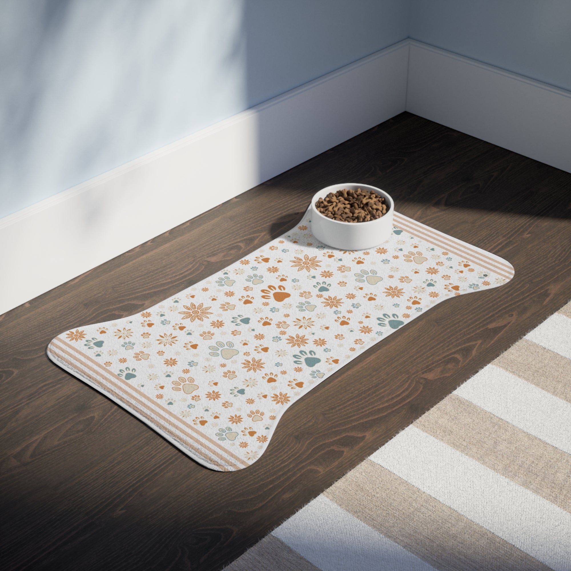 Wildbloom Walk: Fish / Bone Pet Feeding (or napping) Mat