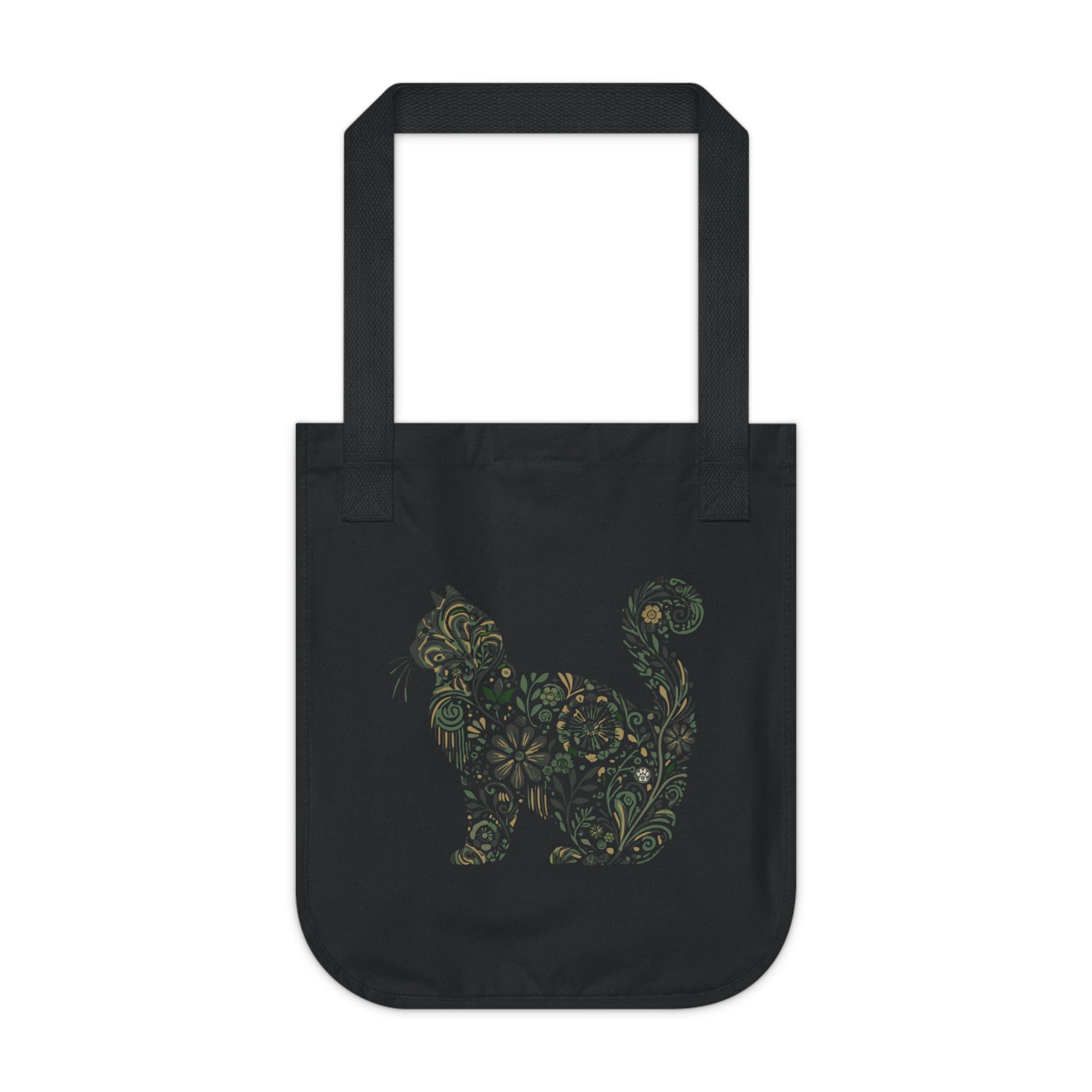 Catflix &amp; Chill: Organic Market Tote (Black)